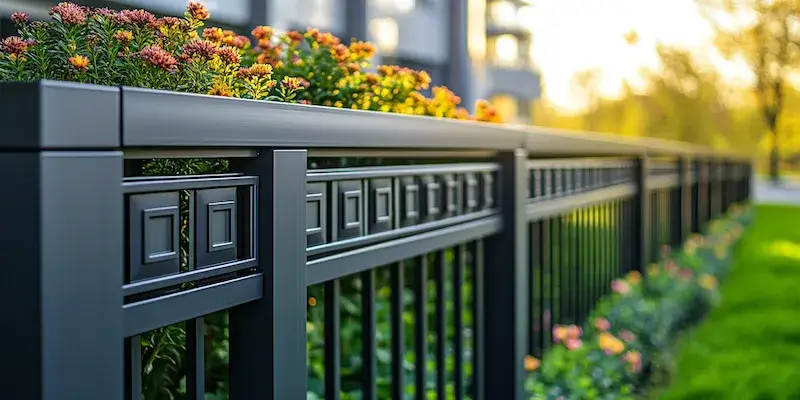 Modern Zaun aus Polen